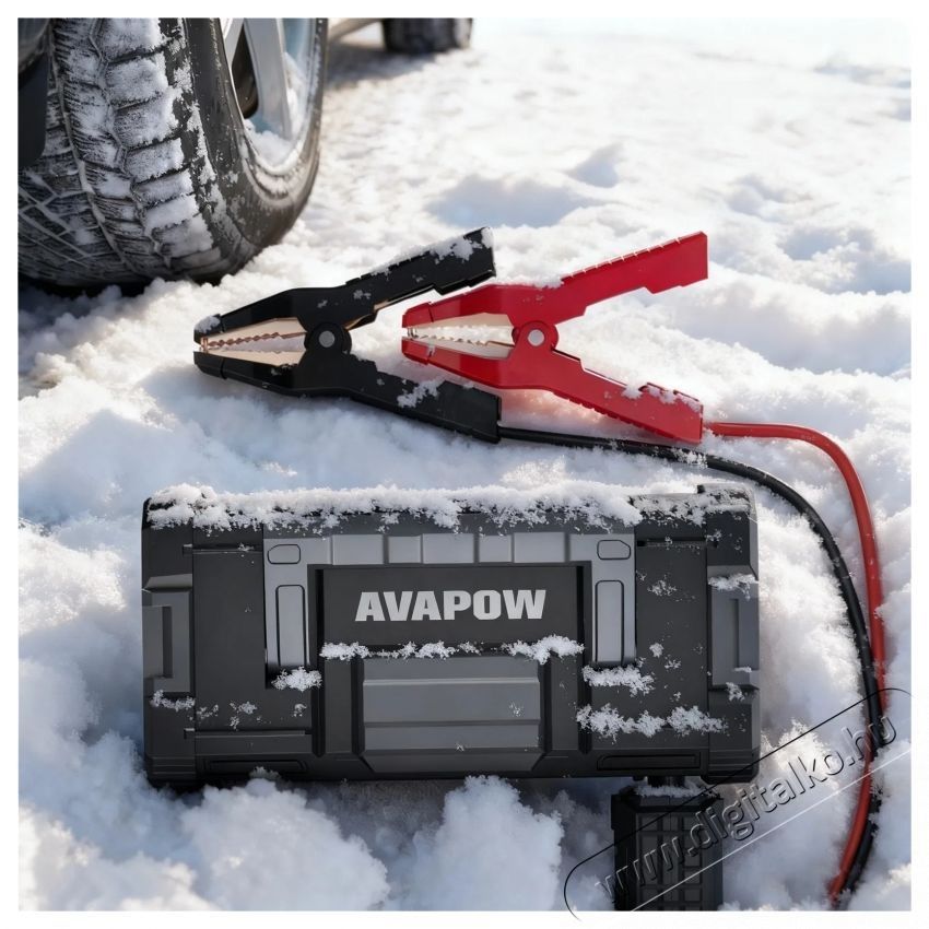 AVAPOW 12V jump starter 6000A 24000mAh T8 Max ind&iacute;t&aacute;sr&aacute;seg&iacute;tő Aut&oacute;hifi / Aut&oacute; felszerel&eacute;s - Aut&oacute;s / aut&oacute;hifi kieg&eacute;sz&iacute;tő - Aut&oacute; akkumul&aacute;tor t&ouml;ltő - 531694