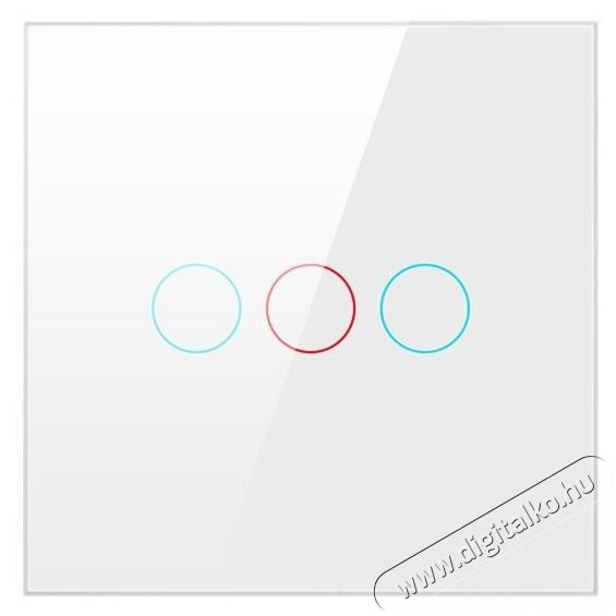AVATTO LZTS02-EU-220V Zigbee Switch, feh&eacute;r (3-gang, No Neutral) H&aacute;ztart&aacute;s / Otthon / K&uuml;lt&eacute;r - Egy&eacute;b h&aacute;ztart&aacute;si term&eacute;k - 523867