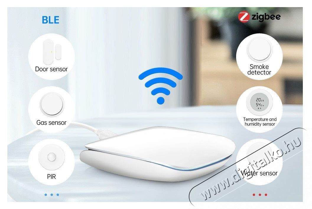 AVATTO GW16 Zigbee/BLE Multimode, feh&eacute;r Iroda &eacute;s sz&aacute;m&iacute;t&aacute;stechnika - H&aacute;l&oacute;zat - Lefedetts&eacute;gn&ouml;velő / jeltov&aacute;bb&iacute;t&oacute; - 508053