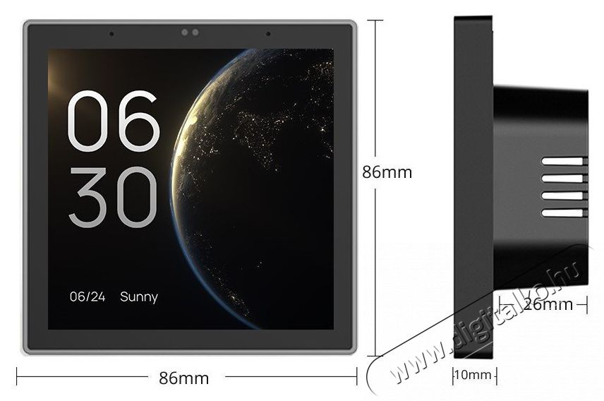 AVATTO T6E Smart home Control Panel H&aacute;ztart&aacute;s / Otthon / K&uuml;lt&eacute;r - Okos otthon - Smart időj&aacute;r&aacute;s &aacute;llom&aacute;s - 508052