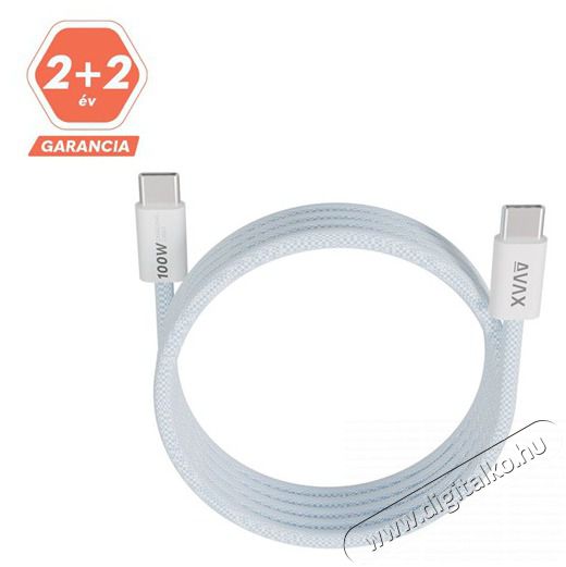 AVAX CB610LB MAGNETY 100W 1m USB-C adat- &eacute;s t&ouml;ltők&aacute;bel Fot&oacute;-Vide&oacute; kieg&eacute;sz&iacute;tők - K&aacute;bel - Egy&eacute;b k&aacute;bel - 508653