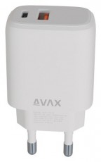 AVAX CH312W SPEEDY 12W USB A + USB C h&aacute;l&oacute;zati t&ouml;ltő H&aacute;ztart&aacute;s / Otthon / K&uuml;lt&eacute;r - Vil&aacute;g&iacute;t&aacute;s / elektromoss&aacute;g - H&aacute;l&oacute;zati eloszt&oacute; / hosszabb&iacute;t&oacute; / adapter - 508658