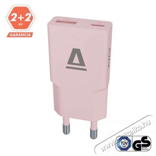AVAX CH641P NANO SLIM 30W USB-C (PD3.0)+USB-A (QC3.0) pink h&aacute;l&oacute;zati t&ouml;ltő H&aacute;ztart&aacute;s / Otthon / K&uuml;lt&eacute;r - Vil&aacute;g&iacute;t&aacute;s / elektromoss&aacute;g - H&aacute;l&oacute;zati eloszt&oacute; / hosszabb&iacute;t&oacute; / adapter - 508651