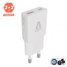 AVAX CH641W NANO SLIM 30W USB-C (PD3.0)+USB-A (QC3.0) feh&eacute;r h&aacute;l&oacute;zati t&ouml;ltő H&aacute;ztart&aacute;s / Otthon / K&uuml;lt&eacute;r - Vil&aacute;g&iacute;t&aacute;s / elektromoss&aacute;g - H&aacute;l&oacute;zati eloszt&oacute; / hosszabb&iacute;t&oacute; / adapter - 508650
