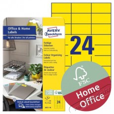 Avery 3451-10 70x37mm 240db-os sárga univerzális etikett - Egyéb - Nem forgalmazzuk ! - 391238