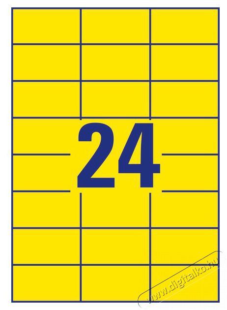 Avery 3451 70x37mm s&aacute;rga univerz&aacute;lis c&iacute;mke Iroda &eacute;s sz&aacute;m&iacute;t&aacute;stechnika - Egy&eacute;b sz&aacute;m&iacute;t&aacute;stechnikai term&eacute;k - 404285