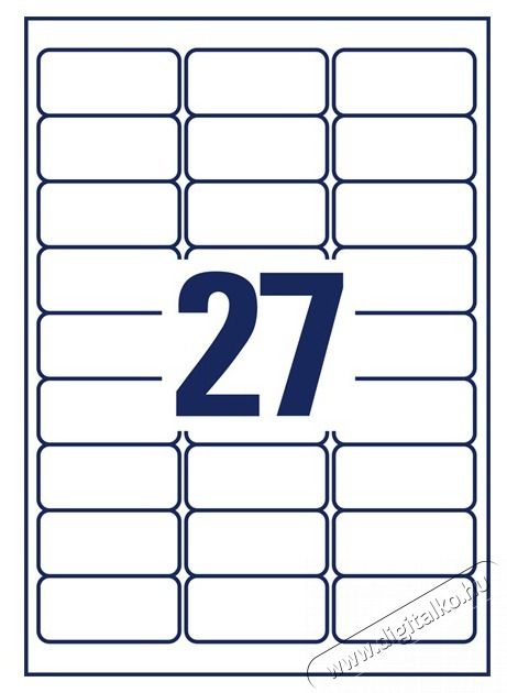 Avery L4737REV-65 63,5x29,6 mm visszaszedhető univerz&aacute;lis 50+15 lap 1755 db-os etikett H&aacute;ztart&aacute;s / Otthon / K&uuml;lt&eacute;r - Szersz&aacute;m - Egy&eacute;b szersz&aacute;m - 508586