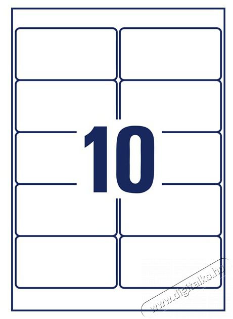 Avery L4744REV-65 96x50,8 mm visszaszedhető univerz&aacute;lis 50+15 lap 650 db-os etikett H&aacute;ztart&aacute;s / Otthon / K&uuml;lt&eacute;r - Szersz&aacute;m - Egy&eacute;b szersz&aacute;m - 508587