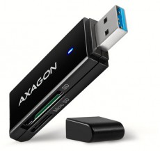 Axagon CRE-S2N Superspeed USB 3.2 Gen 1 Type-A, slim SD/microSD kártyaolvasó - Memória kártya / Pendrive - Kártya olvasó - 392425