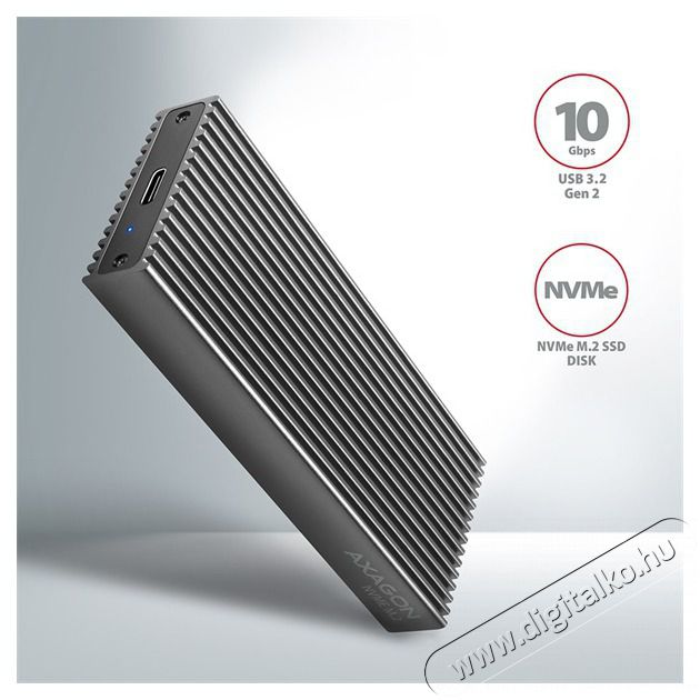 Axagon EEM2-XR M.2 NVMe k&uuml;lső SSD h&aacute;z sz&uuml;rke Iroda &eacute;s sz&aacute;m&iacute;t&aacute;stechnika - Notebook kieg&eacute;sz&iacute;tő - SSD be&eacute;p&iacute;tő keret - 391378