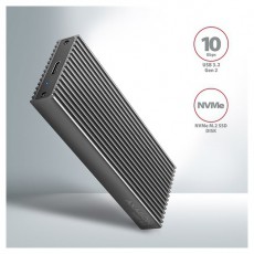 Axagon EEM2-XR M.2 NVMe k&uuml;lső SSD h&aacute;z sz&uuml;rke Iroda &eacute;s sz&aacute;m&iacute;t&aacute;stechnika - Notebook kieg&eacute;sz&iacute;tő - SSD be&eacute;p&iacute;tő keret - 391378