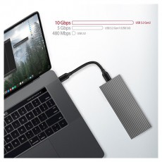 Axagon EEM2-XR M.2 NVMe k&uuml;lső SSD h&aacute;z sz&uuml;rke Iroda &eacute;s sz&aacute;m&iacute;t&aacute;stechnika - Notebook kieg&eacute;sz&iacute;tő - SSD be&eacute;p&iacute;tő keret - 391378