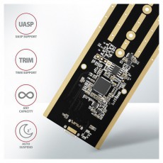 Axagon EEM2-XR M.2 NVMe k&uuml;lső SSD h&aacute;z sz&uuml;rke Iroda &eacute;s sz&aacute;m&iacute;t&aacute;stechnika - Notebook kieg&eacute;sz&iacute;tő - SSD be&eacute;p&iacute;tő keret - 391378