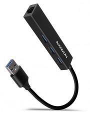 Axagon HMA-GL3A 3 portos USB3.2. Gen 2 Hub Gigabit LAN porttal - fekete Iroda &eacute;s sz&aacute;m&iacute;t&aacute;stechnika - Notebook kieg&eacute;sz&iacute;tő - USB hub / eloszt&oacute; - 391756