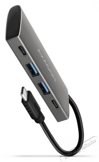 Axagon HMC-4G2 4 portos USB3.2. Gen 2 ez&uuml;stfekete HUB Iroda &eacute;s sz&aacute;m&iacute;t&aacute;stechnika - Notebook kieg&eacute;sz&iacute;tő - USB hub / eloszt&oacute; - 391754