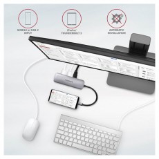 Axagon HMC-5 SuperSpeed USB-C COMBO 5in1 Hub Iroda &eacute;s sz&aacute;m&iacute;t&aacute;stechnika - Notebook kieg&eacute;sz&iacute;tő - USB hub / eloszt&oacute; - 391752