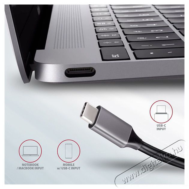 Axagon HMC-5 SuperSpeed USB-C COMBO 5in1 Hub Iroda &eacute;s sz&aacute;m&iacute;t&aacute;stechnika - Notebook kieg&eacute;sz&iacute;tő - USB hub / eloszt&oacute; - 391752