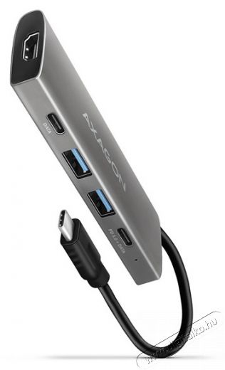Axagon HMC-5G2 5 portos USB3.2. Gen 2 ez&uuml;stfekete HUB Iroda &eacute;s sz&aacute;m&iacute;t&aacute;stechnika - Notebook kieg&eacute;sz&iacute;tő - USB hub / eloszt&oacute; - 392364