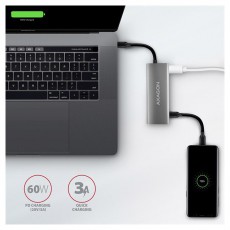 Axagon HMC-5G2 5 portos USB3.2. Gen 2 ez&uuml;stfekete HUB Iroda &eacute;s sz&aacute;m&iacute;t&aacute;stechnika - Notebook kieg&eacute;sz&iacute;tő - USB hub / eloszt&oacute; - 392364
