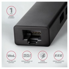 Axagon HMC-GL3A SuperSpeed USB3.2 Gen 1 C HUB + Gigabit LAN Iroda &eacute;s sz&aacute;m&iacute;t&aacute;stechnika - Notebook kieg&eacute;sz&iacute;tő - USB hub / eloszt&oacute; - 391751