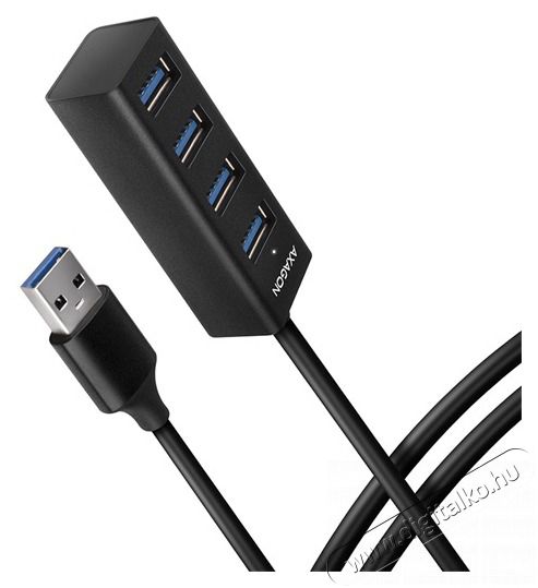 Axagon HUE-M1AL 4 portos USB3.2 Gen 1 mini HUB Iroda &eacute;s sz&aacute;m&iacute;t&aacute;stechnika - Notebook kieg&eacute;sz&iacute;tő - USB hub / eloszt&oacute; - 391677