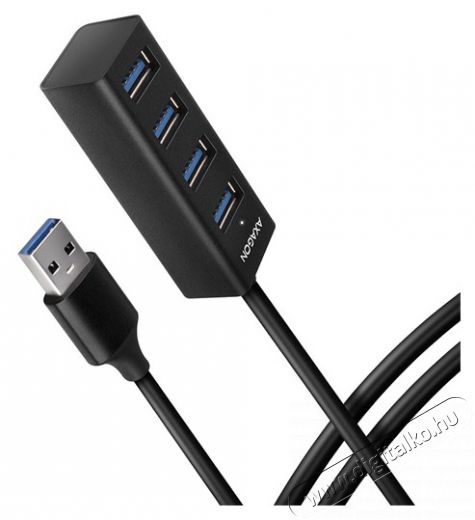 Axagon HUE-M1AL 4 portos USB3.2 Gen 1 mini HUB Iroda &eacute;s sz&aacute;m&iacute;t&aacute;stechnika - Notebook kieg&eacute;sz&iacute;tő - USB hub / eloszt&oacute; - 391677