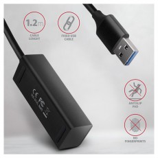Axagon HUE-M1AL 4 portos USB3.2 Gen 1 mini HUB Iroda &eacute;s sz&aacute;m&iacute;t&aacute;stechnika - Notebook kieg&eacute;sz&iacute;tő - USB hub / eloszt&oacute; - 391677
