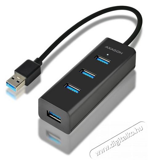 Axagon HUE-S2B 4 portos USB3.0 gyorst&ouml;ltő Hub Iroda &eacute;s sz&aacute;m&iacute;t&aacute;stechnika - Notebook kieg&eacute;sz&iacute;tő - USB hub / eloszt&oacute; - 391671