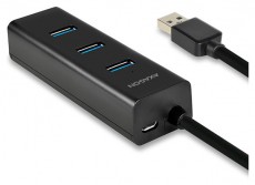 Axagon HUE-S2B 4 portos USB3.0 gyorst&ouml;ltő Hub Iroda &eacute;s sz&aacute;m&iacute;t&aacute;stechnika - Notebook kieg&eacute;sz&iacute;tő - USB hub / eloszt&oacute; - 391671