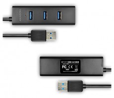 Axagon HUE-S2B 4 portos USB3.0 gyorst&ouml;ltő Hub Iroda &eacute;s sz&aacute;m&iacute;t&aacute;stechnika - Notebook kieg&eacute;sz&iacute;tő - USB hub / eloszt&oacute; - 391671