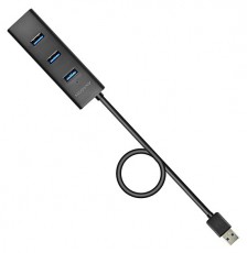 Axagon HUE-S2BL 4 portos USB3.0 gyorst&ouml;ltő hossz&uacute; k&aacute;beles HUB Iroda &eacute;s sz&aacute;m&iacute;t&aacute;stechnika - Notebook kieg&eacute;sz&iacute;tő - USB hub / eloszt&oacute; - 391672
