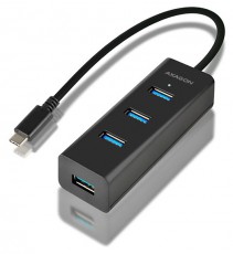 Axagon HUE-S2C 4 portos USB-C 3.0 Hub Iroda és számítástechnika - Notebook kiegészítő - USB hub / elosztó - 391673