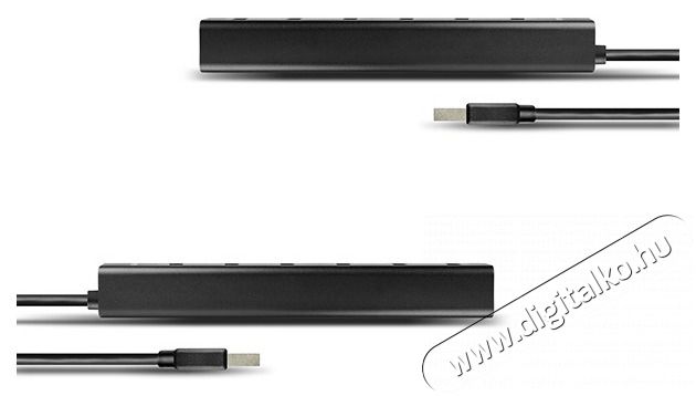 Axagon HUE-SA7BP 7 portos USB3.0 gyorst&ouml;ltő fekete Hub Iroda &eacute;s sz&aacute;m&iacute;t&aacute;stechnika - Notebook kieg&eacute;sz&iacute;tő - USB hub / eloszt&oacute; - 391675
