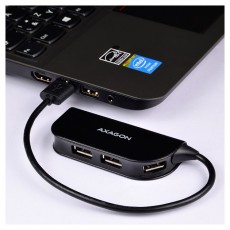 Axagon HUE-X4B 4 portos USB2.0 Hub - fekete Iroda &eacute;s sz&aacute;m&iacute;t&aacute;stechnika - Notebook kieg&eacute;sz&iacute;tő - USB hub / eloszt&oacute; - 391749
