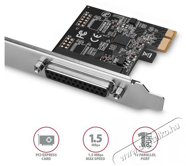 Axagon PCEA-P1N 1 db p&aacute;rhuzamos portos 1 s&aacute;vos PCI-Express k&aacute;rtya Iroda &eacute;s sz&aacute;m&iacute;t&aacute;stechnika - Egy&eacute;b sz&aacute;m&iacute;t&aacute;stechnikai term&eacute;k - 392419