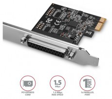 Axagon PCEA-P1N 1 db p&aacute;rhuzamos portos 1 s&aacute;vos PCI-Express k&aacute;rtya Iroda &eacute;s sz&aacute;m&iacute;t&aacute;stechnika - Egy&eacute;b sz&aacute;m&iacute;t&aacute;stechnikai term&eacute;k - 392419