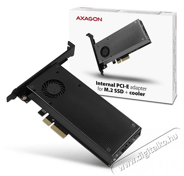 Axagon PCEM2-DC PCI-Express - NVME+NGFF M.2 hűtővel ell&aacute;tott adapter Iroda &eacute;s sz&aacute;m&iacute;t&aacute;stechnika - Egy&eacute;b sz&aacute;m&iacute;t&aacute;stechnikai term&eacute;k - 391464