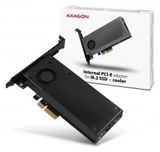 Axagon PCEM2-DC PCI-Express - NVME+NGFF M.2 hűtővel ell&aacute;tott adapter Iroda &eacute;s sz&aacute;m&iacute;t&aacute;stechnika - Egy&eacute;b sz&aacute;m&iacute;t&aacute;stechnikai term&eacute;k - 391464