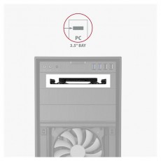 Axagon RHD-125B 3,5"-ről 2,5"-re fekete SSD / HDD be&eacute;p&iacute;tő keret Mem&oacute;ria k&aacute;rtya / Pendrive - Adapter - 391467
