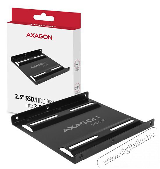 Axagon RHD-125B 3,5"-ről 2,5"-re fekete SSD / HDD be&eacute;p&iacute;tő keret Mem&oacute;ria k&aacute;rtya / Pendrive - Adapter - 391467