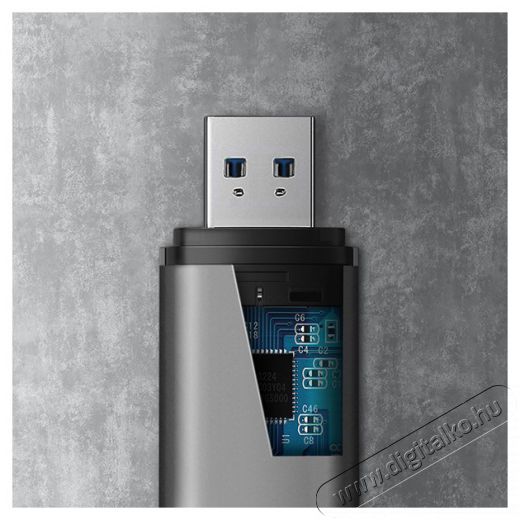 Axagon CRE-SAC USB 3.2 Type-A &eacute;s Type-C SD/microSD k&aacute;rtyaolvas&oacute; Mem&oacute;ria k&aacute;rtya / Pendrive - K&aacute;rtya olvas&oacute; - 395348