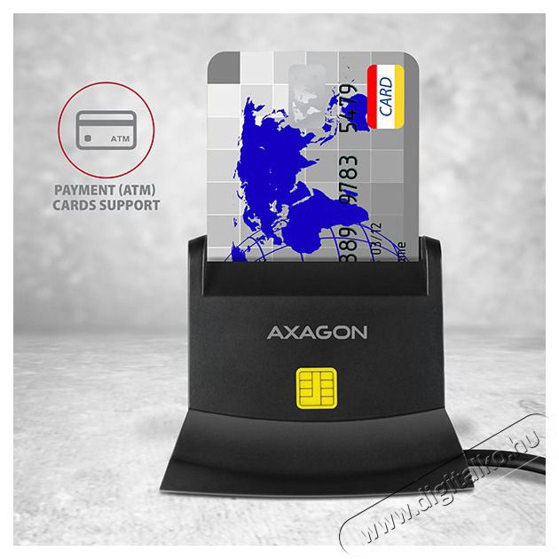 Axagon CRE-SM2 USB 2.0 Smart / ID / SD / MicroSD / SIM K&aacute;rtyaolvas&oacute; Mem&oacute;ria k&aacute;rtya / Pendrive - K&aacute;rtya olvas&oacute; - 395350