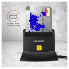 Axagon CRE-SM2 USB 2.0 Smart / ID / SD / MicroSD / SIM K&aacute;rtyaolvas&oacute; Mem&oacute;ria k&aacute;rtya / Pendrive - K&aacute;rtya olvas&oacute; - 395350