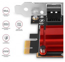 Axagon PCEE-G25 Gigabit Ethernet 1 s&aacute;vos PCI-Express k&aacute;rtya Iroda &eacute;s sz&aacute;m&iacute;t&aacute;stechnika - H&aacute;l&oacute;zat - H&aacute;l&oacute;zati kieg&eacute;sz&iacute;tő - 395342