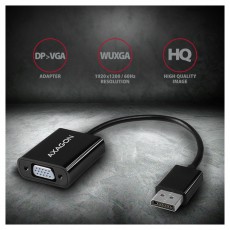 Axagon RVD-VGN Displayport - VGA Adapter Tv kieg&eacute;sz&iacute;tők - K&aacute;bel / csatlakoz&oacute; - Csatlakoz&oacute; / eloszt&oacute; / &aacute;talak&iacute;t&oacute; - 395418