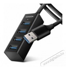 Axagon HUE-M1A 4 portos USB3.0 mini HUB Iroda és számítástechnika - Notebook kiegészítő - USB hub / elosztó - 391753