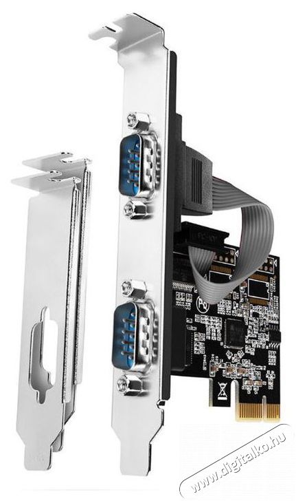 Axagon PCEA-S2N 2 db soros portos 1 s&aacute;vos PCI-Express k&aacute;rtya Iroda &eacute;s sz&aacute;m&iacute;t&aacute;stechnika - Egy&eacute;b sz&aacute;m&iacute;t&aacute;stechnikai term&eacute;k - 392417