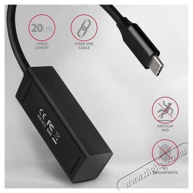 Axagon HUE-M1C 4 portos USB3.0 mini HUB Iroda &eacute;s sz&aacute;m&iacute;t&aacute;stechnika - Notebook kieg&eacute;sz&iacute;tő - USB hub / eloszt&oacute; - 392362