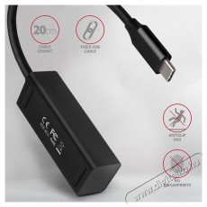 Axagon HUE-M1C 4 portos USB3.0 mini HUB Iroda &eacute;s sz&aacute;m&iacute;t&aacute;stechnika - Notebook kieg&eacute;sz&iacute;tő - USB hub / eloszt&oacute; - 392362