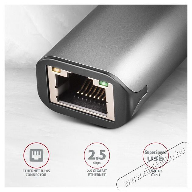 Axagon ADE-25R Type-A USB 3.2 - Gigabit Ethernet adapter Iroda &eacute;s sz&aacute;m&iacute;t&aacute;stechnika - Sz&aacute;m&iacute;t&oacute;g&eacute;p tartoz&eacute;k - H&aacute;l&oacute;zati k&aacute;bel - 441836